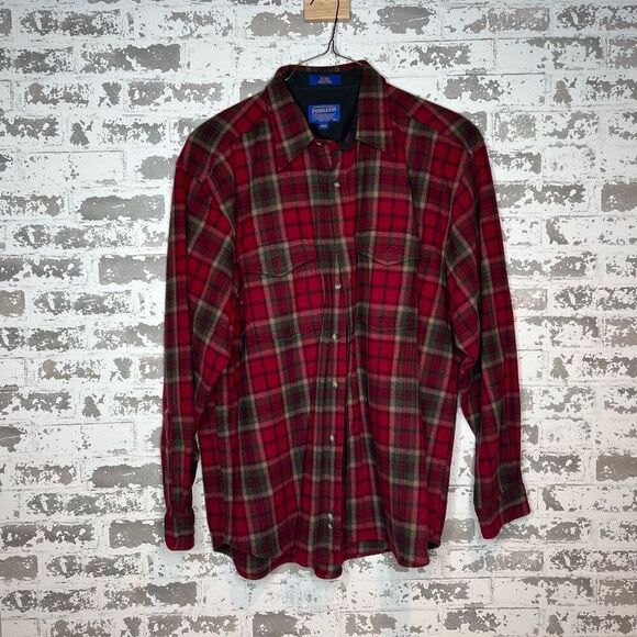 Vintage Pendleton 100 % virgin wool long sleeve button down - Picture 1 of 5